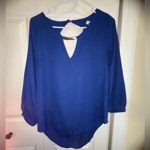 Meraki Royal Blue Women's Blouse